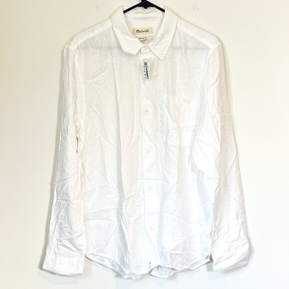 NWT Madewell The Perfect Shirt in Softdrape Twill - Size: Medium - Picture 2 of 13